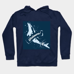 Blue Humpback Whale, Whalesome! Hoodie